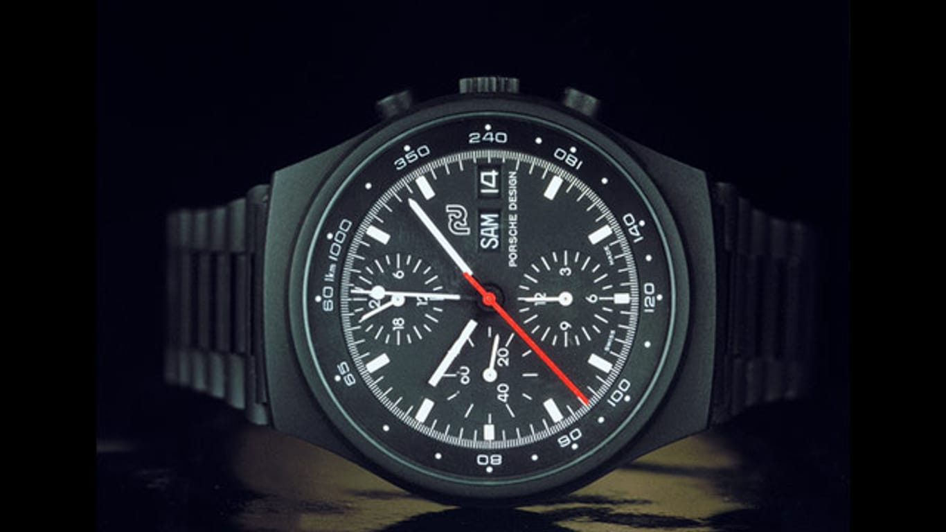 Die erste schwarze Uhr der Welt: der Chronograph I von Porsche Design.
