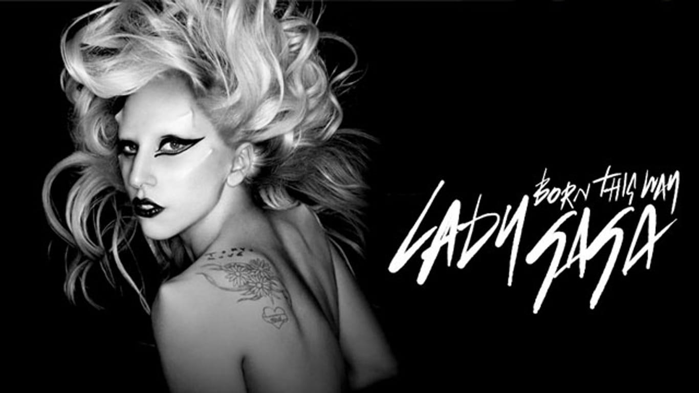 Alles nur geklaut? Lady Gaga trägt auf dem Cover zu ihrem Album "Born This Way" dieselben Gesichtsimplantate unter der Haut wie die Künstlerin Orlan.