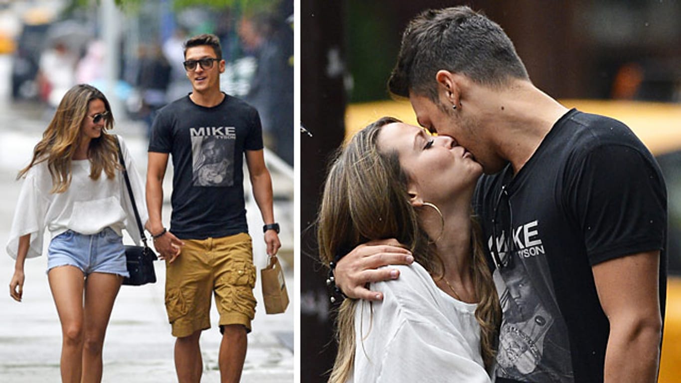 Mesut Özil und Mandy Capristo zeigen ihre Liebe.
