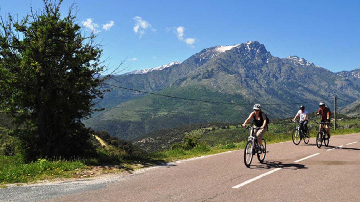 Korsika: Radtour am Col de Barraglia.