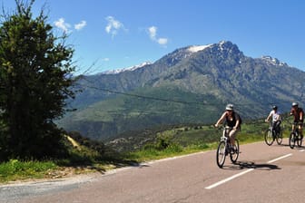 Korsika: Radtour am Col de Barraglia.