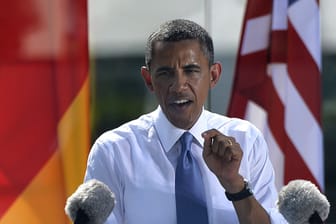 Hemdsärmelig betonte US-Präsident Barack Obama die deutsch-amerikanische Achse und rief dazu auf, selbst Geschichte zu schreiben