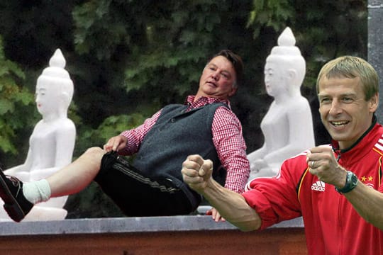 Louis van Gaal und Jürgen Klinsmann starteten beim FC Bayern mit starken Sprüchen ins Traineramt.