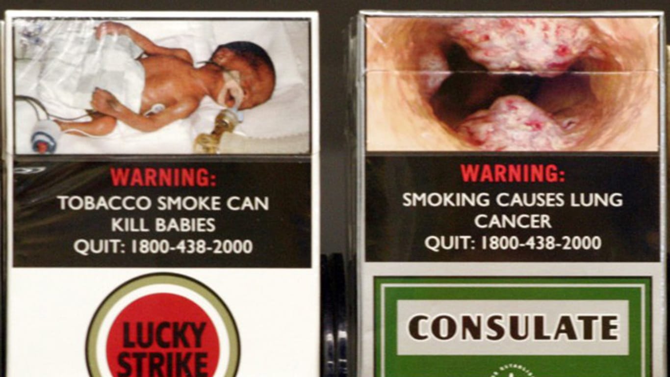 Anti-Rauch-Gesetz: Schockbilder dieser Art sollen künftig vor dem Rauchen warnen.