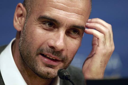 Pep Guardiola wird seine erste Ansprache in Deutsch halten.