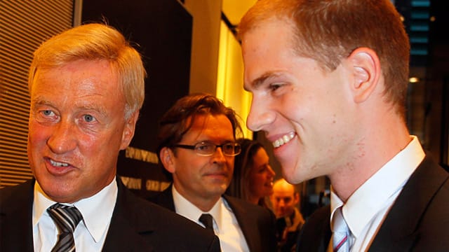 Ole von Beust und Lukas Förster im September 2010.