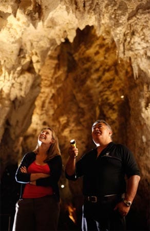 Die Glowworm Caves sind ein mystischer Ort, nicht zuletzt vielleicht deshalb, weil die Höhlen aus Kalkstein schon vor mehr als 30 Millionen Jahren entstanden sind.