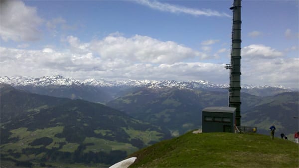 Panorama von der Hohen Salve, Kitzbüheler Alpen.