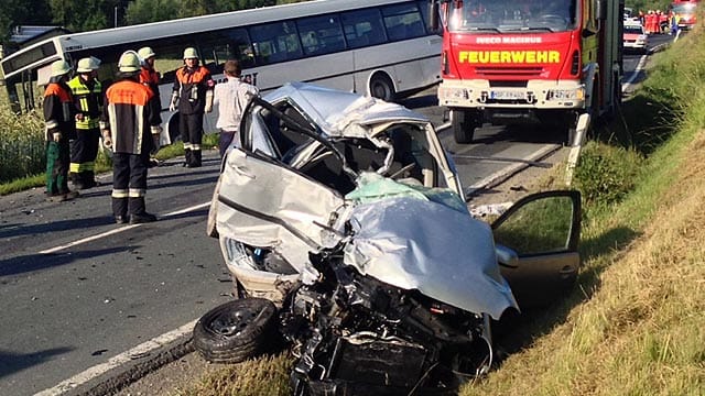 Schwerer Unfall bei Karbach in Unterfranken