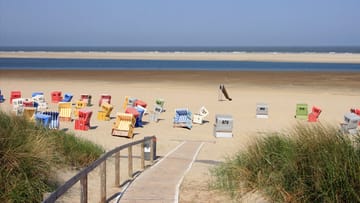 Der Strand mit seinem schneeweißen, feinen Sand und den Strandkörben ist die Hauptattraktion von Langeoog.