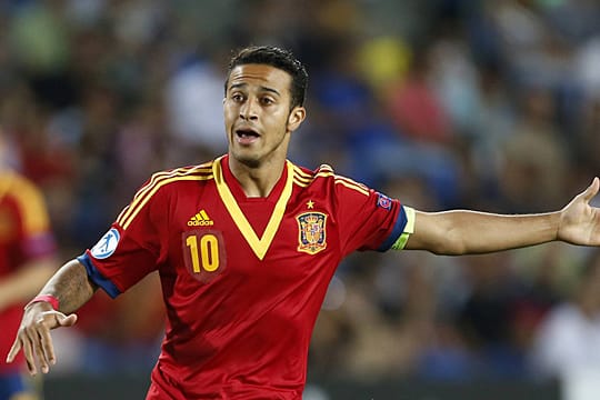 Thiago Alcantara wurde zum besten Spieler der U21-EM gewählt.