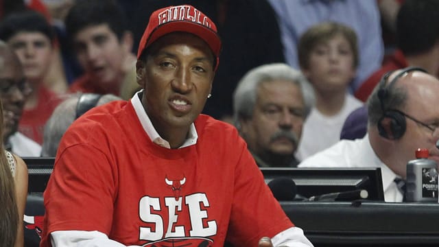 2012: Der ehemalige NBA-Star Scottie Pippen schaut beim Spiel seines Ex-Klubs Chicago Bulls vorbei.