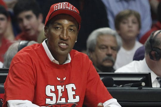 2012: Der ehemalige NBA-Star Scottie Pippen schaut beim Spiel seines Ex-Klubs Chicago Bulls vorbei.