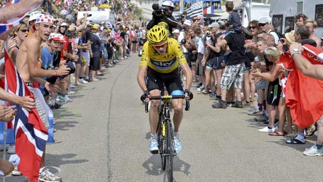 Christopher Froome im Anstieg zum Mont Ventoux.