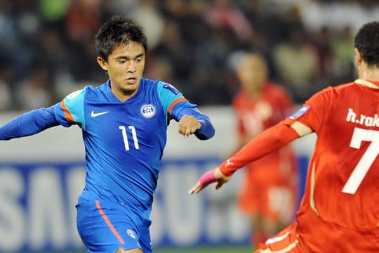 In seinem Heimatland Indien ist Sunil Chhetri ein Star.