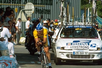 Namensschild: Lance Armstrong war nicht nur wegen seines Gelben Trikots zu erkennen.