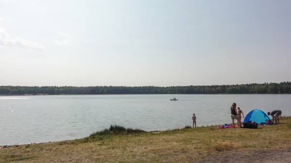 Gleich mehrere Badestellen in Seen bei Leipzig bekommen die Bestnote, so auch diese am Ammelsheimer See.