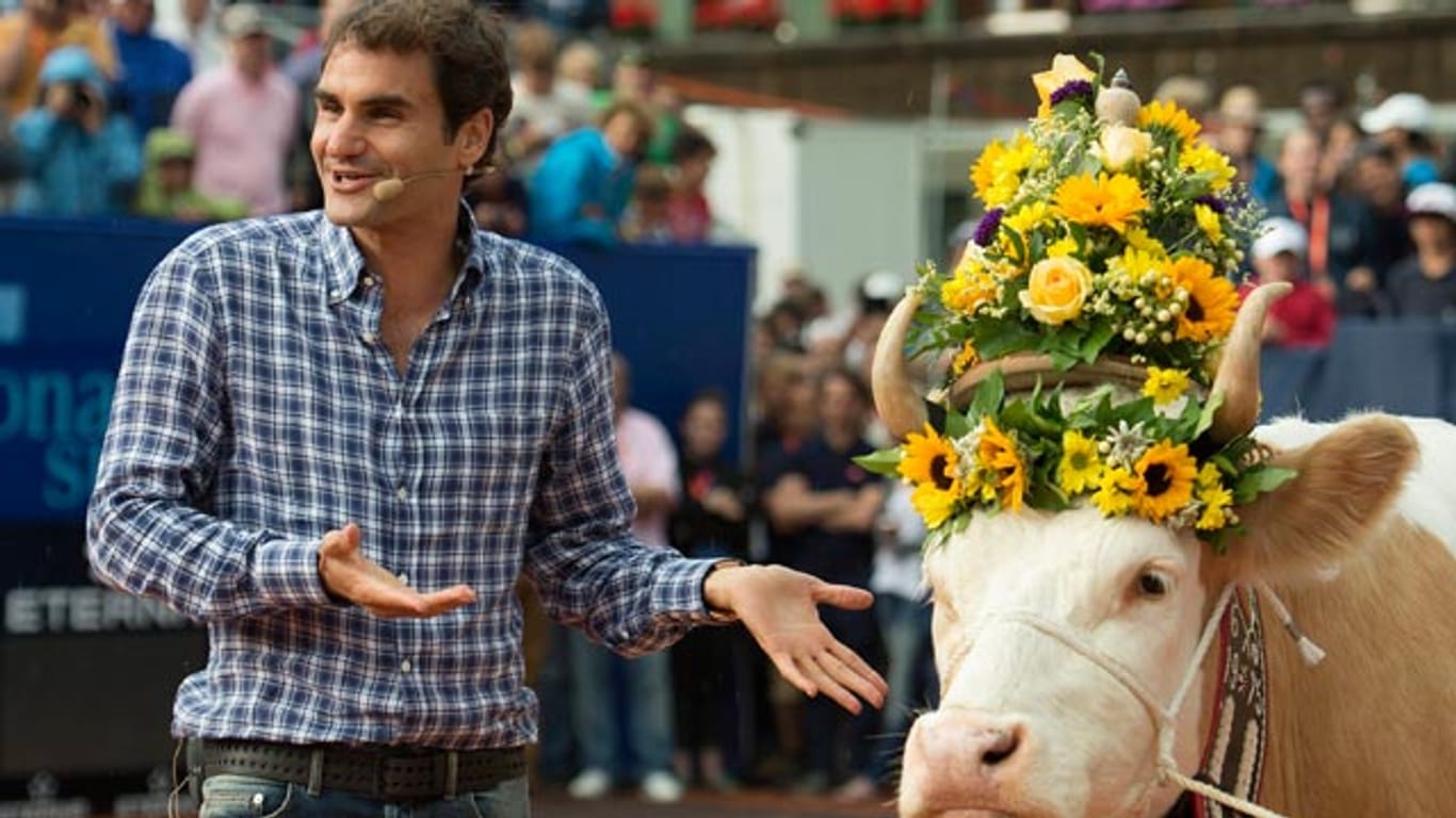 Ein schönes Pärchen: Roger Federer und Désirée.