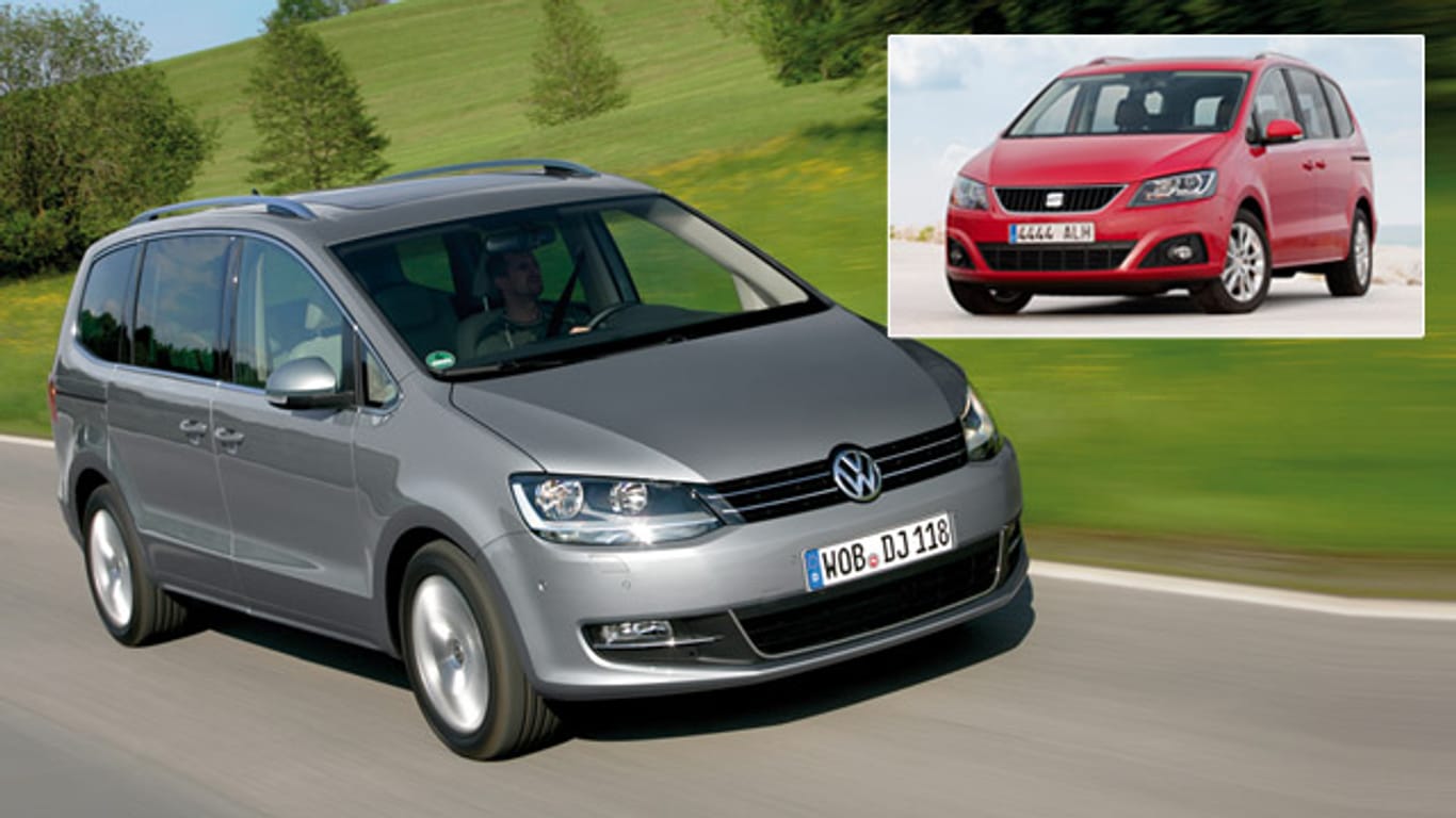 Auto-Zwillinge VW Sharan und Seat Alhambra