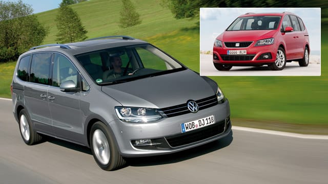 Auto-Zwillinge VW Sharan und Seat Alhambra