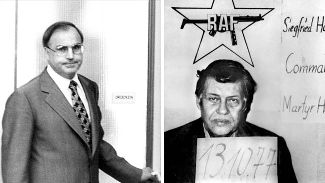 Helmut Kohl (links) und der von der RAF entführte Hanns Martin Schleyer