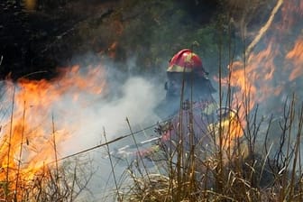 Auf Mallorca kämpft die Feuerwehr verbissen gegen die Flammen