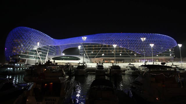 Blick auf die Strecke in Abu Dhabi