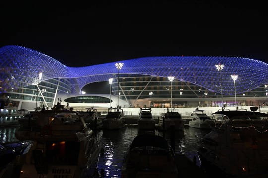 Blick auf die Strecke in Abu Dhabi