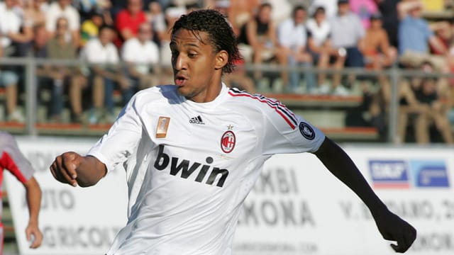 William Fils Aubameyang im Trikot des AC Mailand.
