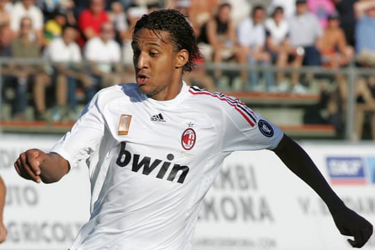 William Fils Aubameyang im Trikot des AC Mailand.