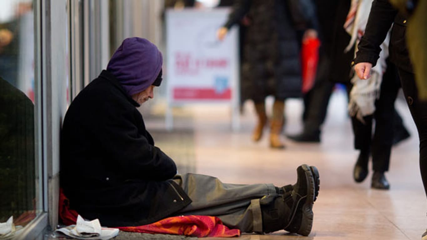 Auch die Zahl der Obdachlosen ist in Deutschland steigend