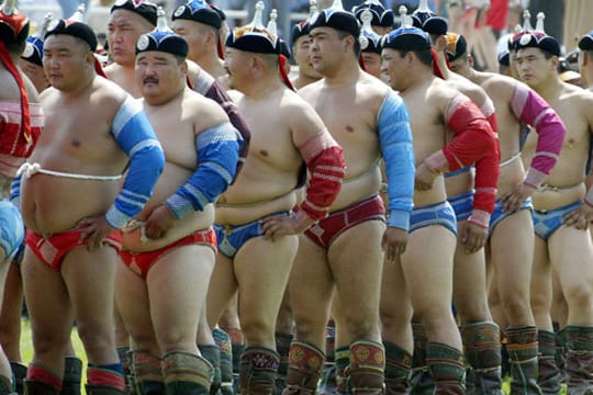 Männer, Wrestler, in der Mongolei