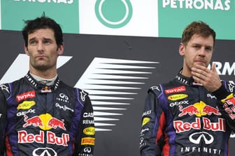 Nicht die besten Freunde: Mark Webber (li.) und Sebastian Vettel.