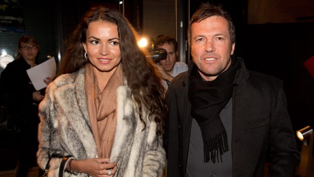 Lothar Matthäus und seine Freundin Anastasia.