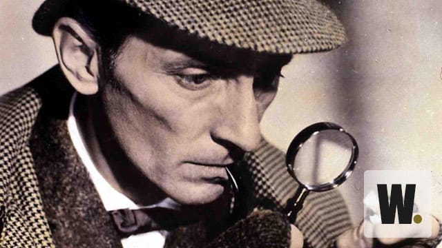 Peter Cushing als Sherlock Holmes 1958