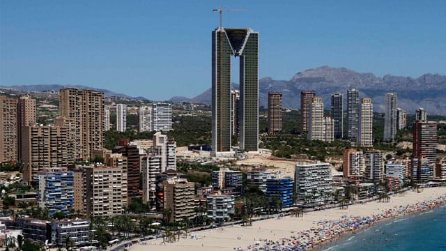 Wolkenkratzer in Benidorm, Spanien