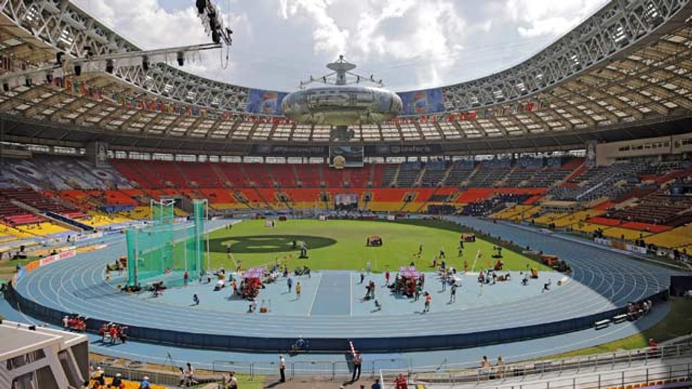 Nicht viel los: das Luschniki-Stadion in Moskau