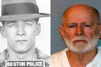 Zwischen diesen beiden Fotos liegen fast 60 Jahre: Mafiaboss James "Whitey" Bulger damals und heute