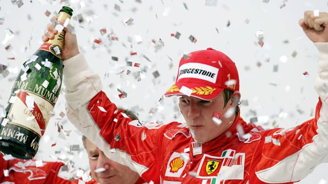 Kimi Räikkönen feierte 2007 mit Ferrari den WM-Titel.