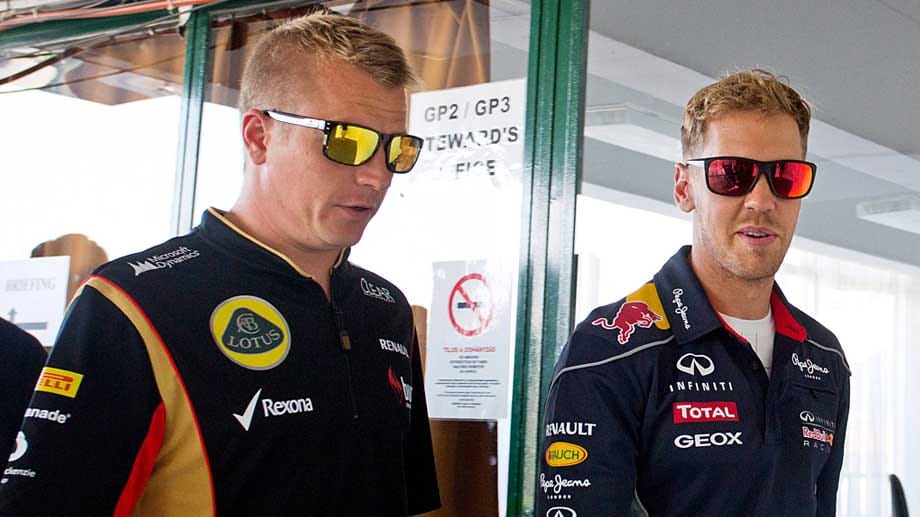 Das Traumduo Räikkönen (li.) und Vettel findet wohl nicht zusammen. Das Traumduo Räikkönen (li.) und Vettel findet wohl nicht zusammen.