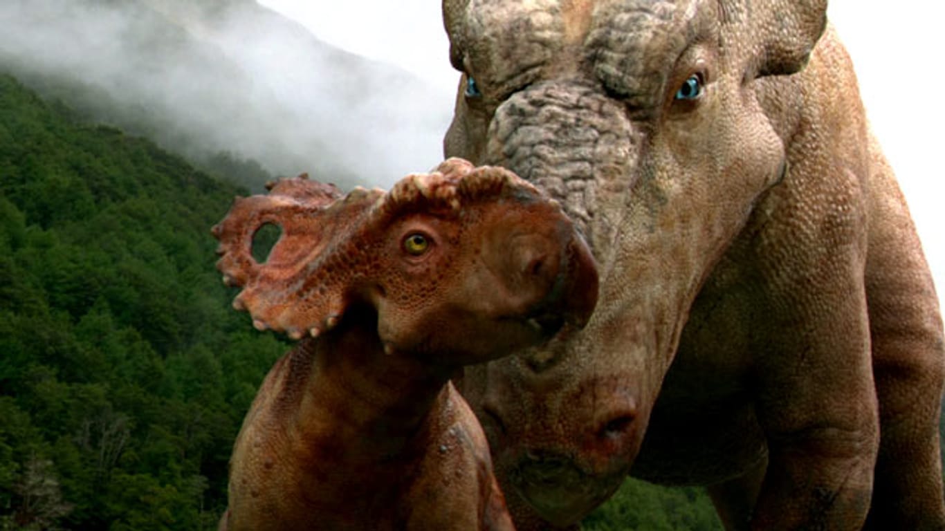 "Dinosaurier 3D - Im Reich der Giganten" entführt uns wieder in eine faszinierende Urzeit-Welt.