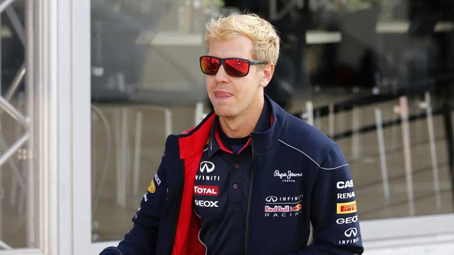 Sebastian Vettel auffallend blond Sebastian Vettel auffallend blond