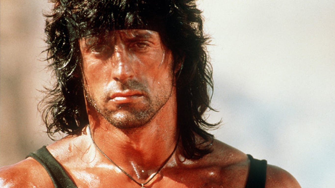 Sylvester Stallone in seiner Paraderolle als "Rambo".