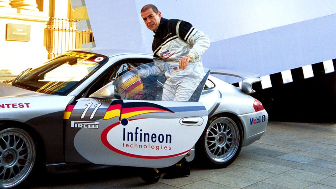 Ulrich Schumacher beim Börsengang von Infineon Technologies im Jahr 2000