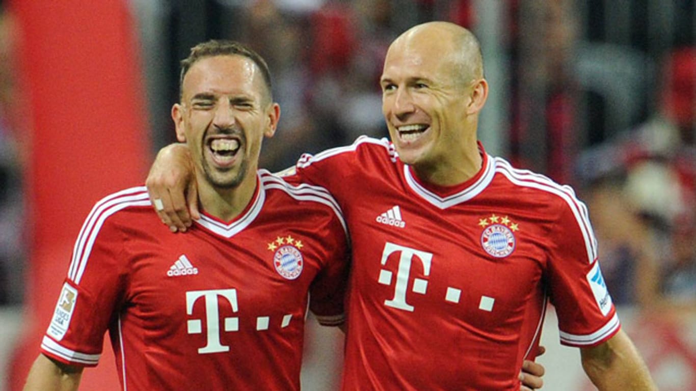 Franck Ribéry (li.) und Arjen Robben