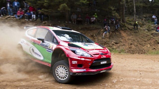 WRC2-Pilot Subhan Aksa bei der Rallye Akropolis 2013.