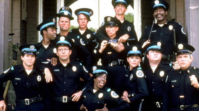 Die verrückten Polizei-Kadetten aus "Police Academy".