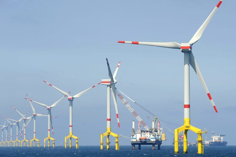 Bard 1 ist der größte deutsche Windpark auf See - jetzt ist die Anlage offiziell eröffnet worden