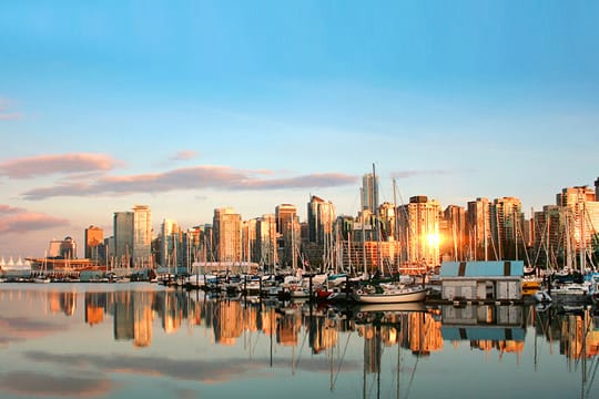 Die wunderschöne Skyline von Vancouver.