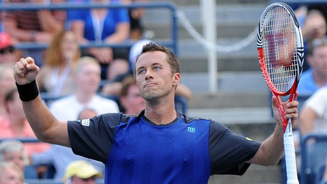 Pfiffe und Zwischenrufe ließ Philipp Kohlschreiber im Match gegen John Isner von sich abprallen. Pfiffe und Zwischenrufe ließ Philipp Kohlschreiber im Match gegen John Isner von sich abprallen.